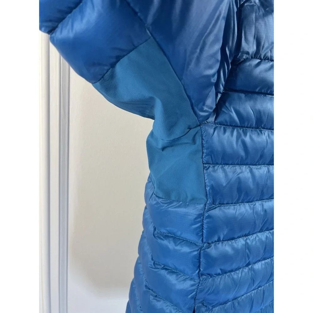 The North Face Mens L Blue Terra Peak Hoodie Puffer Jacket Nylon Shell NWT 2026